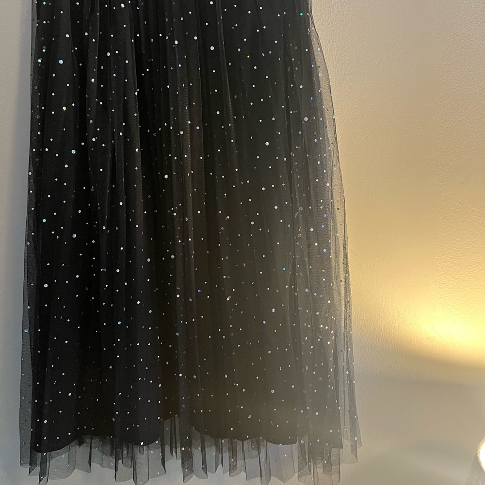 Midi Tulle Sparkle Skirt